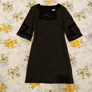 Trina Turk Size 0 Grey & Black Dress